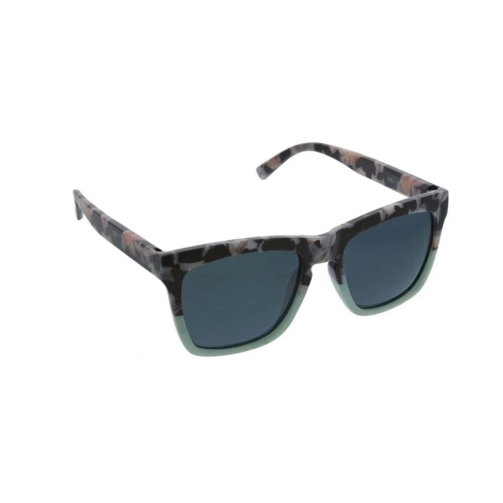 New Peepers Cape May‎ Polarized Women's Sunglasses Black Marble/Mint